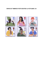 Série de timbres édités au Royaume-Uni
